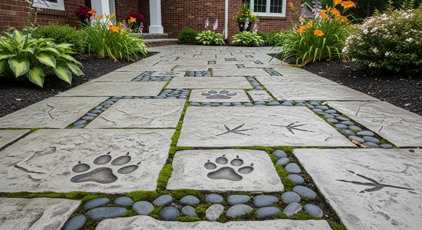 Stamped Concrete project in Marion, OH